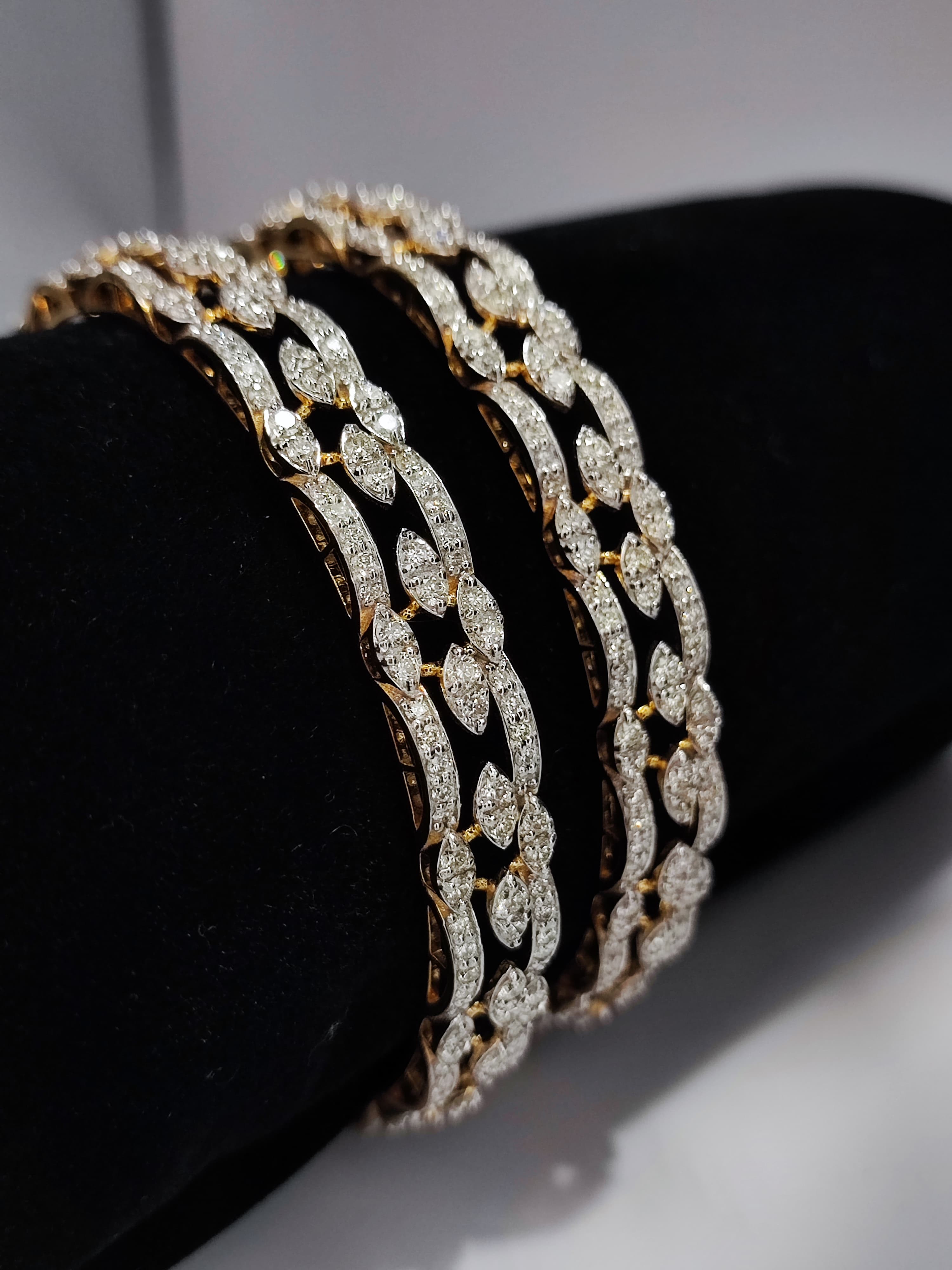 Glitter Gala Diamond Bangles